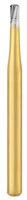 Great White Gold Plated Carbide Bur, Straight Fissure, Friction Grip, GWH340 / 340G, 10/Package - Great White Carbide Bur - Image 1