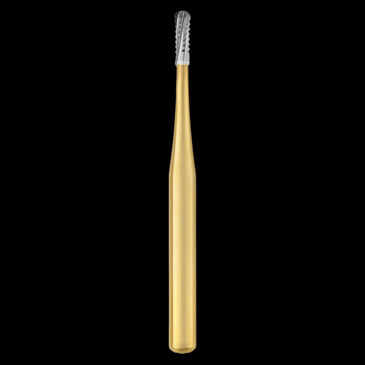 Great White Gold Series Sterile Carbide Bur, Friction Grip, Pear #245, 25/Roll, GW245 - GW245 Great White Gold Carbide Sterile Roll of 25 - Image 1