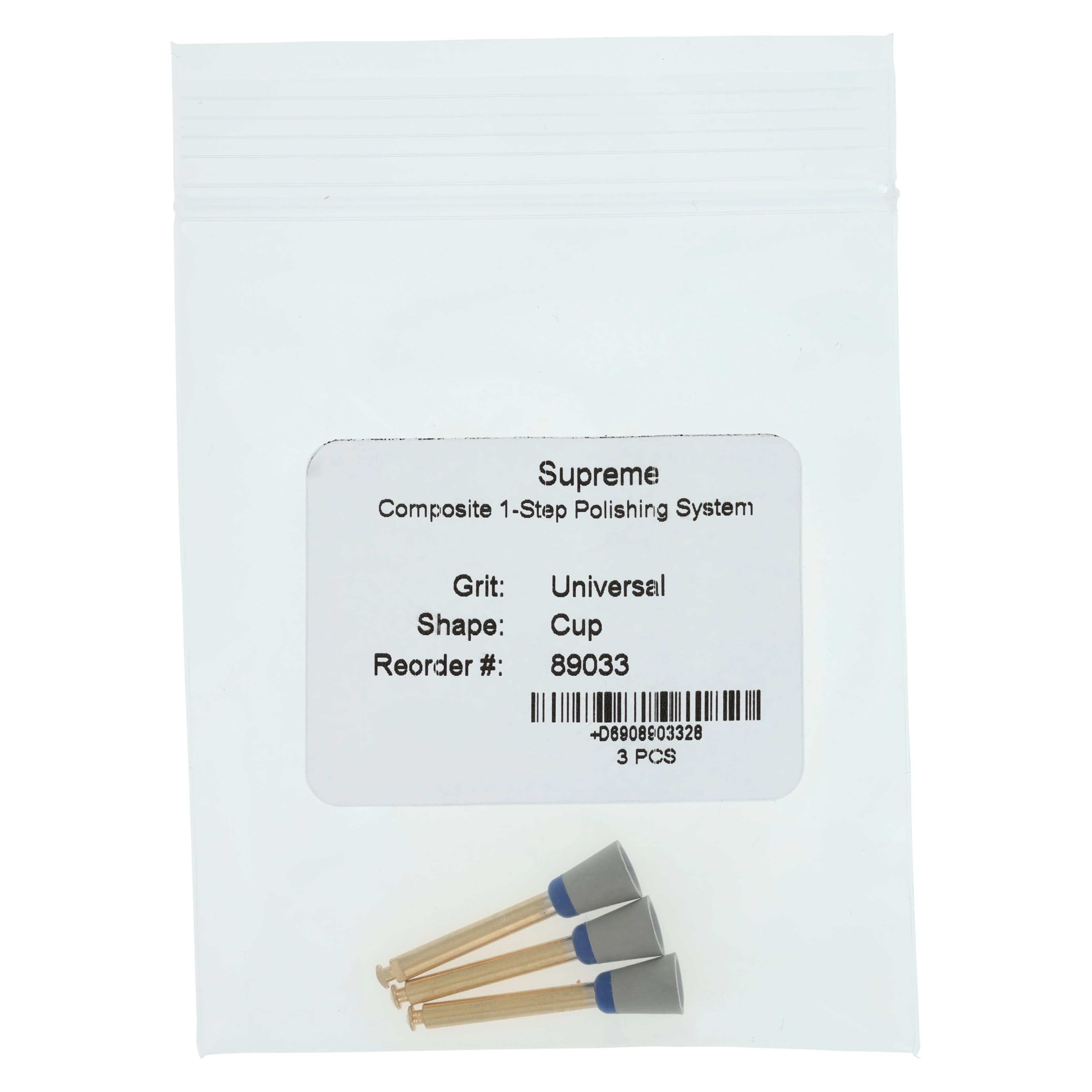 Jazz Supreme Composite 1-Step Universal Polisher Cup, RA Latch-Type, Refill, 3/Pk, 89033 thumbnail 4