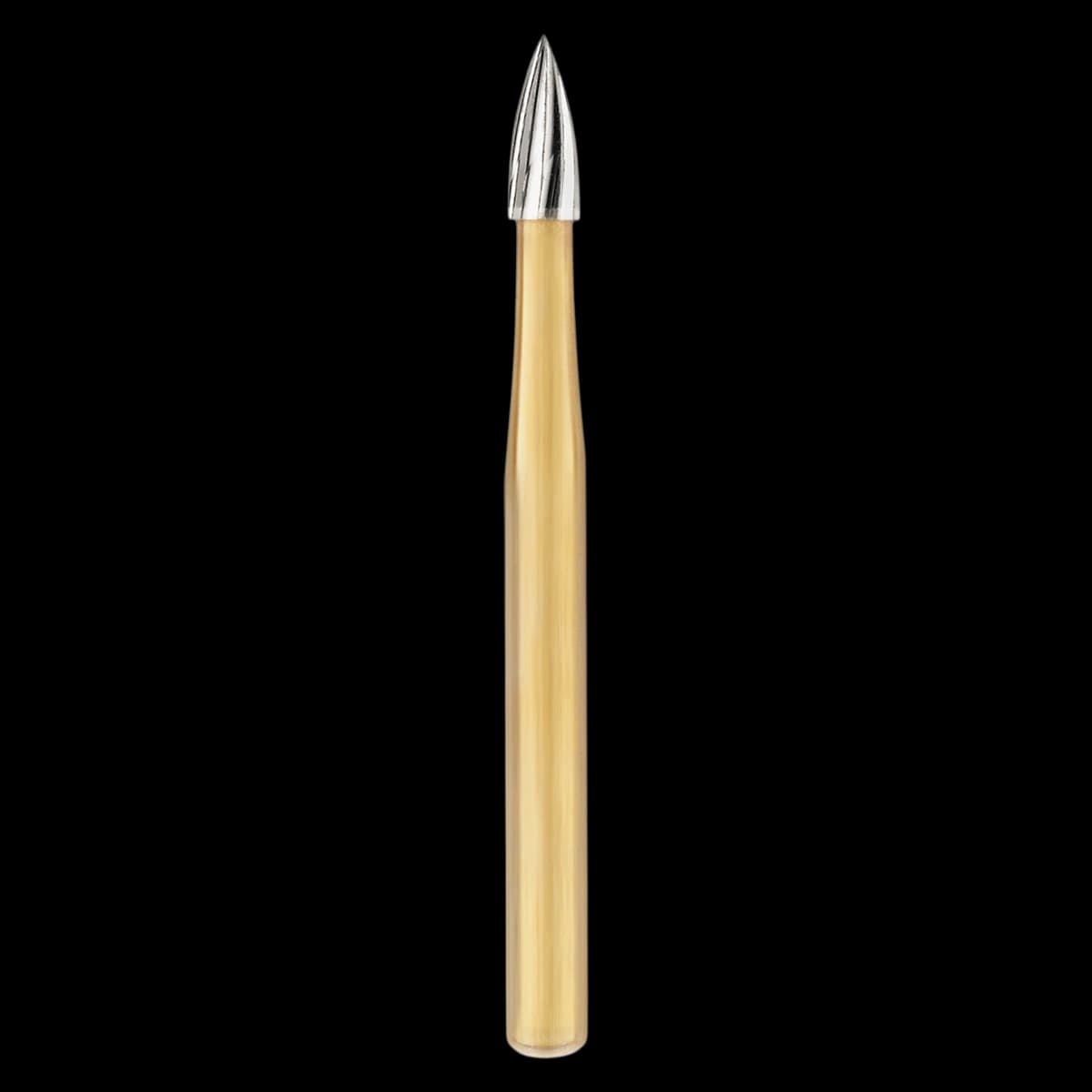 SS White 7104 Flame Trimming and Finishing Carbide Bur, FG, 12 Blade, Sterile, 25/Roll - Flame Trimming and Finishing 12 Blade FG Carbide Burs - Image 1