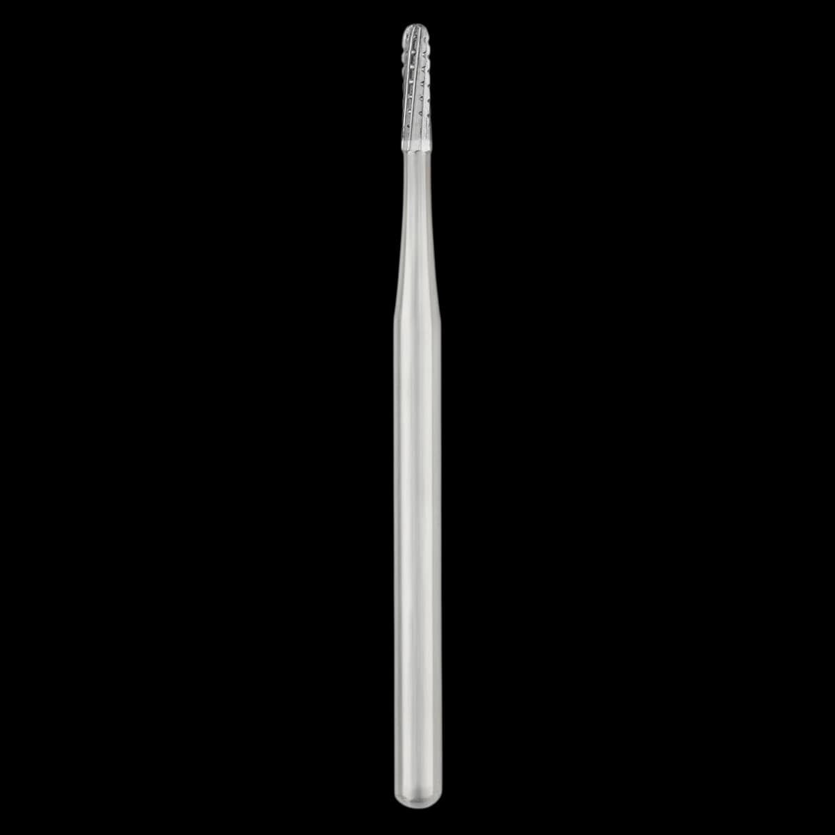 SS White #1557 Sterile Carbide Bur, Straight Round End Cross Cut, FG Shank, Roll of 25 - #1557 Sterile Carbide Bur Straight Round End Cross Cut FG Roll of 25 - Image 1