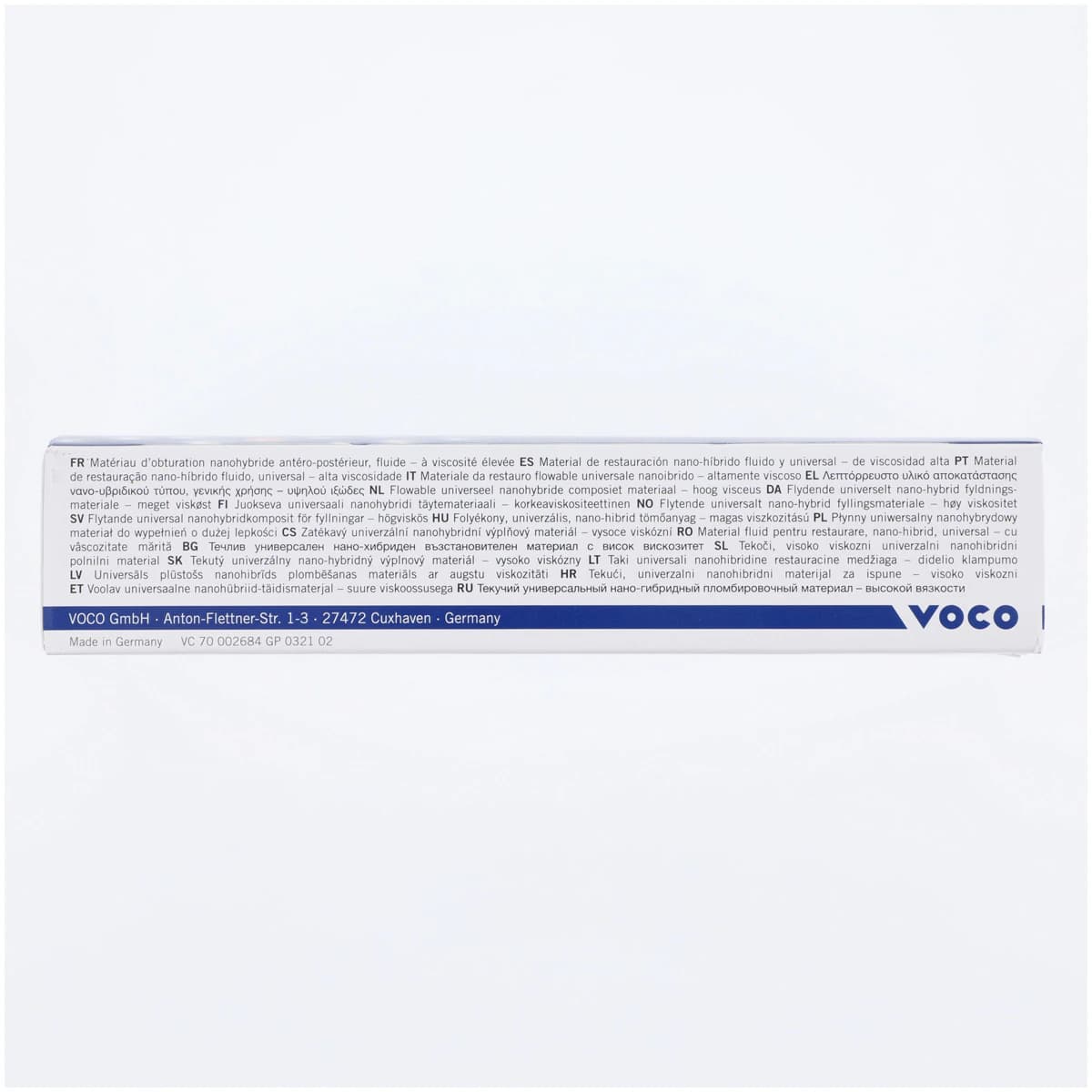 VOCO GrandioSO Heavy Flow Universal Restorative, Light-Cure Flowable Nanohybrid Composite, High Viscosity, Shade A2, 2 g Syringe Refill, 2/Pk, 2685 thumbnail 2