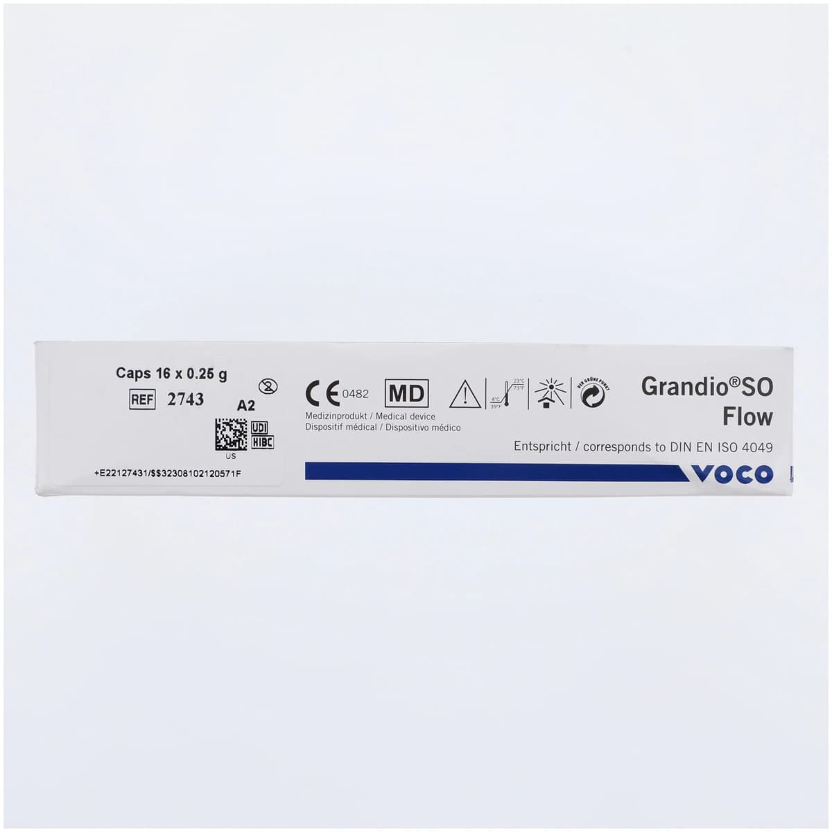 GrandioSO Flow Light-Cured Flowable Nano-Hybrid Composite, 0.25g Capsules, Shade A2, Pack of 16 thumbnail 3