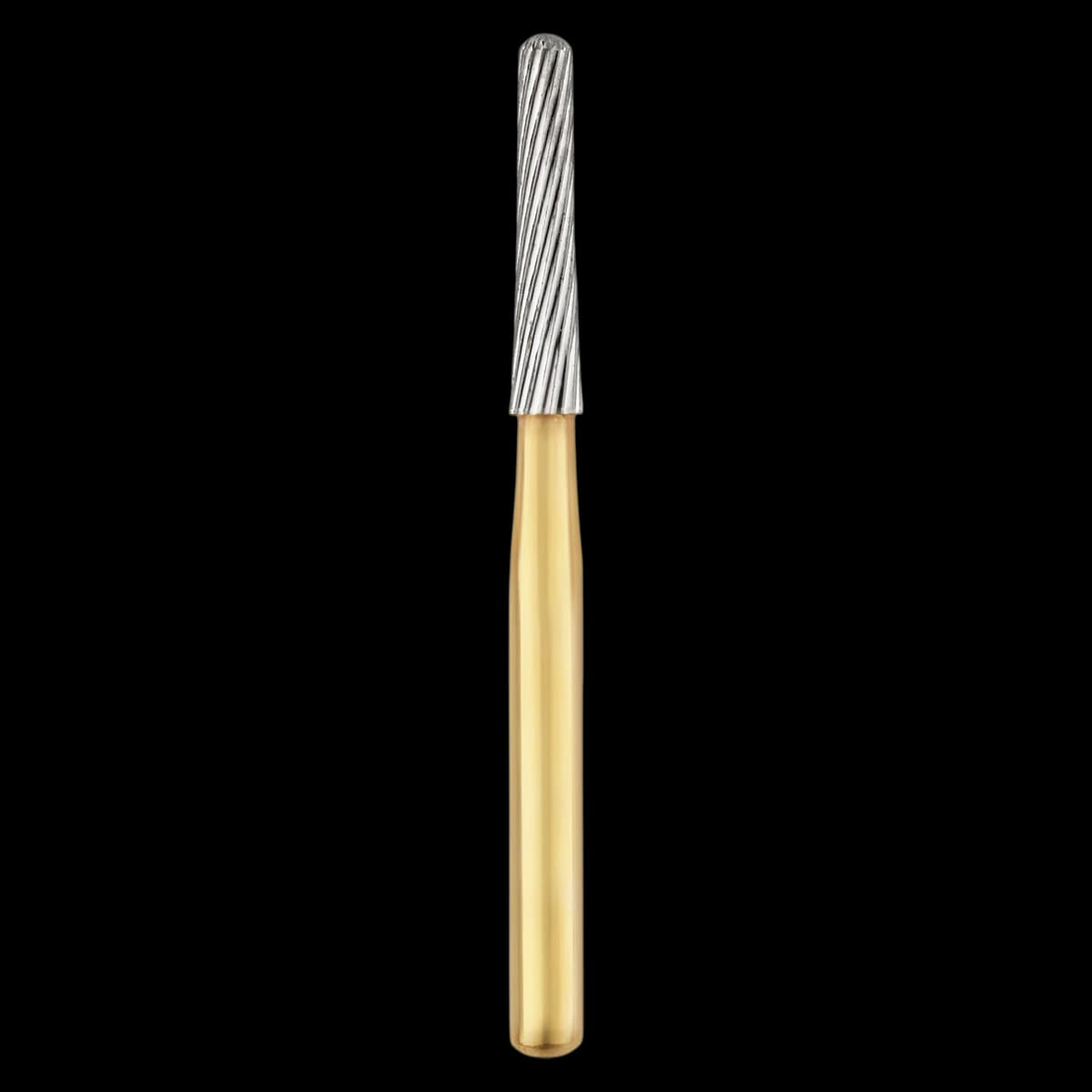 SS White 8675 Trimming & Finishing Carbide Bur, FG, Tapered Fissure, Round End, 20 Blade, Sterile, 25/Roll - 8675 Blade Finish Dur Finish Sterile 20 Blades Roll of 25 - Image 1