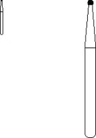 SS White Standard Operative Carbide Bur, FG, Round, #1, 0.8 mm Head Diameter, 10/Pk, 14964 - Standard Operative Carbide Burs, FG, Round, # 1, 10/Pk, 14964 - Image 1