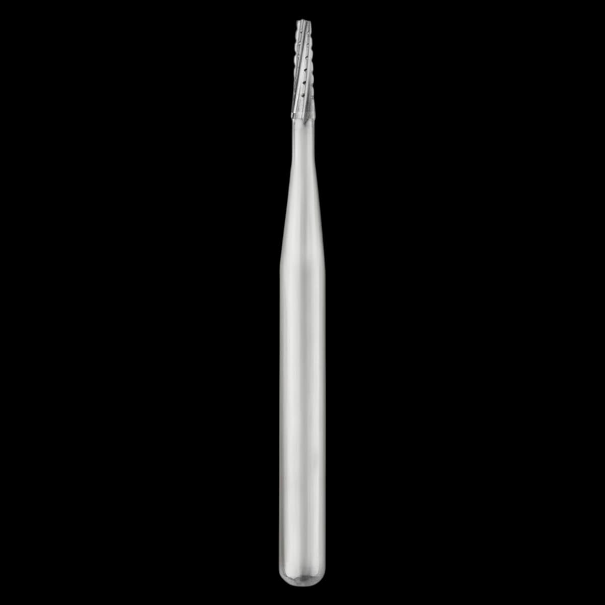 SS White Sterile Carbide Bur #699, Friction Grip (FG), Tapered Fissure Flat End Plain, 25/Roll - 699 Bur Carbide Sterile FG Roll of 25 - Image 1