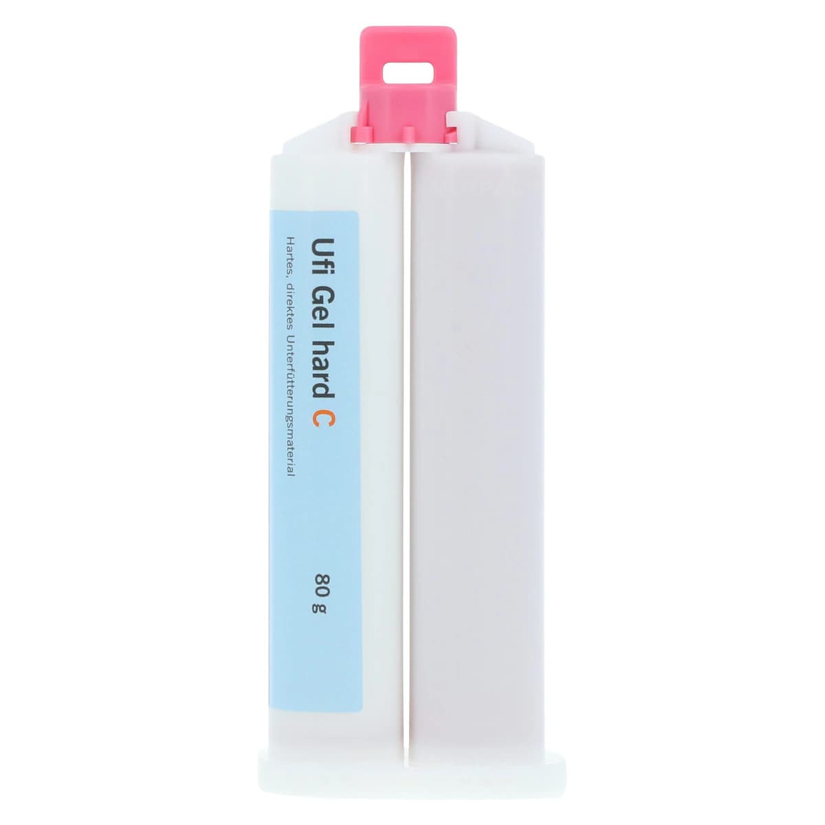 Ufi Gel® hard C 80g Cartridge Kit, Direct Hard Denture Reline Material, MMA-Free, Includes Adhesive & Mixing Tips thumbnail 3
