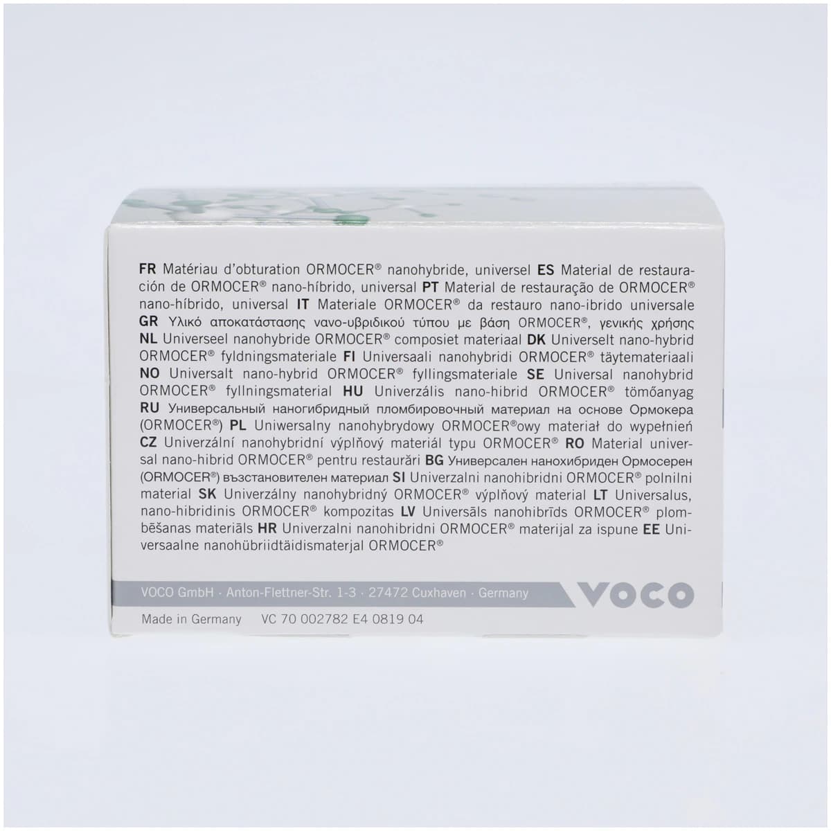 Admira Fusion Nanohybrid Ormocer Composite, Light-Cure, Capsule Refill, 0.2 g, Shade A2, 15/Pk, 2783 thumbnail 3