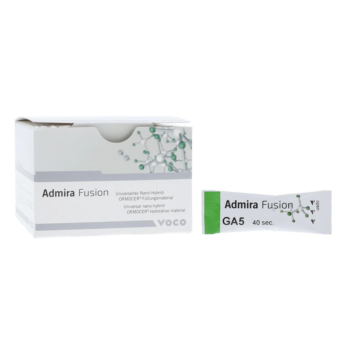 Admira Fusion Universal Nano-ORMOCER Restorative Capsules, Shade GA5, 0.2 g, Pack of 15 - Admira Fusion .2g Capsule Shade GA5 Pack of 15 - Image 1