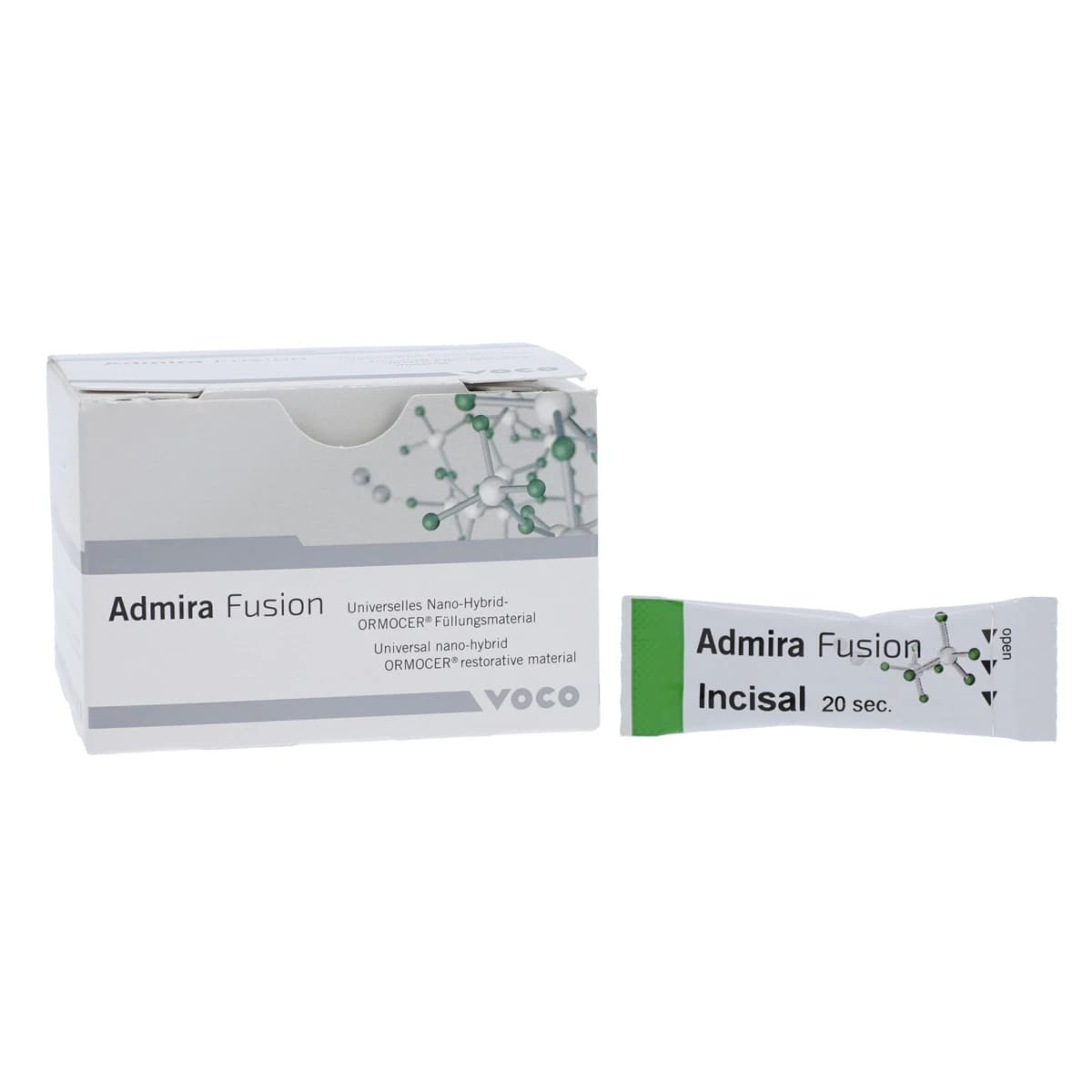 Admira Fusion Universal Nano-ORMOCER Restorative Capsules, Shade Incisal, 0.2 g, Pack of 15 - Admira Fusion .2g Capsule Shade Incisal I Pack of 15 - Image 1