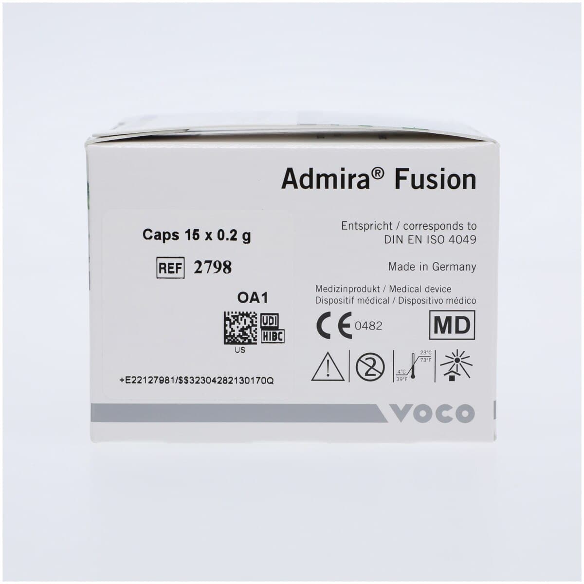 Admira Fusion Universal Nano-ORMOCER Composite Capsule Refill, 0.2 g, Shade OA1, 15/Pk, 2798 thumbnail 5