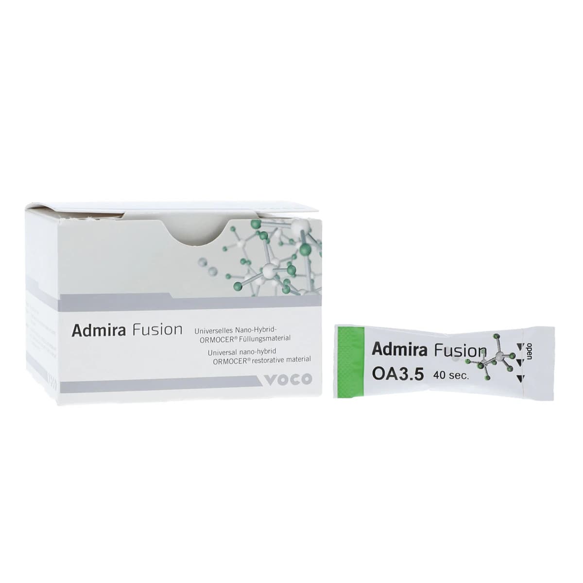 Admira Fusion Universal Nano-ORMOCER Restorative Capsules, 0.2 g, Shade OA3.5, Pack of 15 - Admira Fusion .2g Capsule Opaque OA3.5 Pack of 15 - Image 1