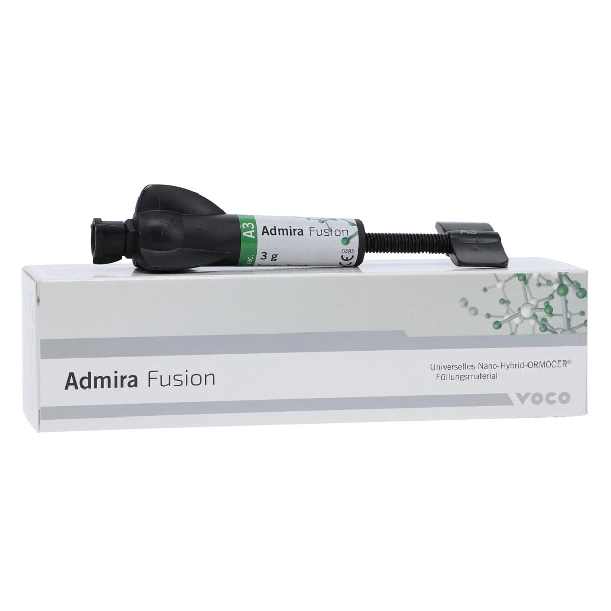 Admira Fusion Universal Nano-ORMOCER Restorative Syringe, Shade A3, 3g, Refill - Admira Fusion 3g Syringe Shade A3 - Image 1