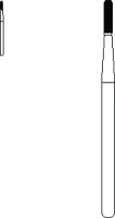 SS White #1557 Surgical Length Carbide Bur, Friction Grip (FG), Straight Fissure Round End Cross Cut, 1.0 mm Head, 5/Pkg, 14059-5 - Carbide Burs – FG Surgical Length, Straight Fissure Cross Cut, Round End, 5/Pkg - # 1557 - Image 1