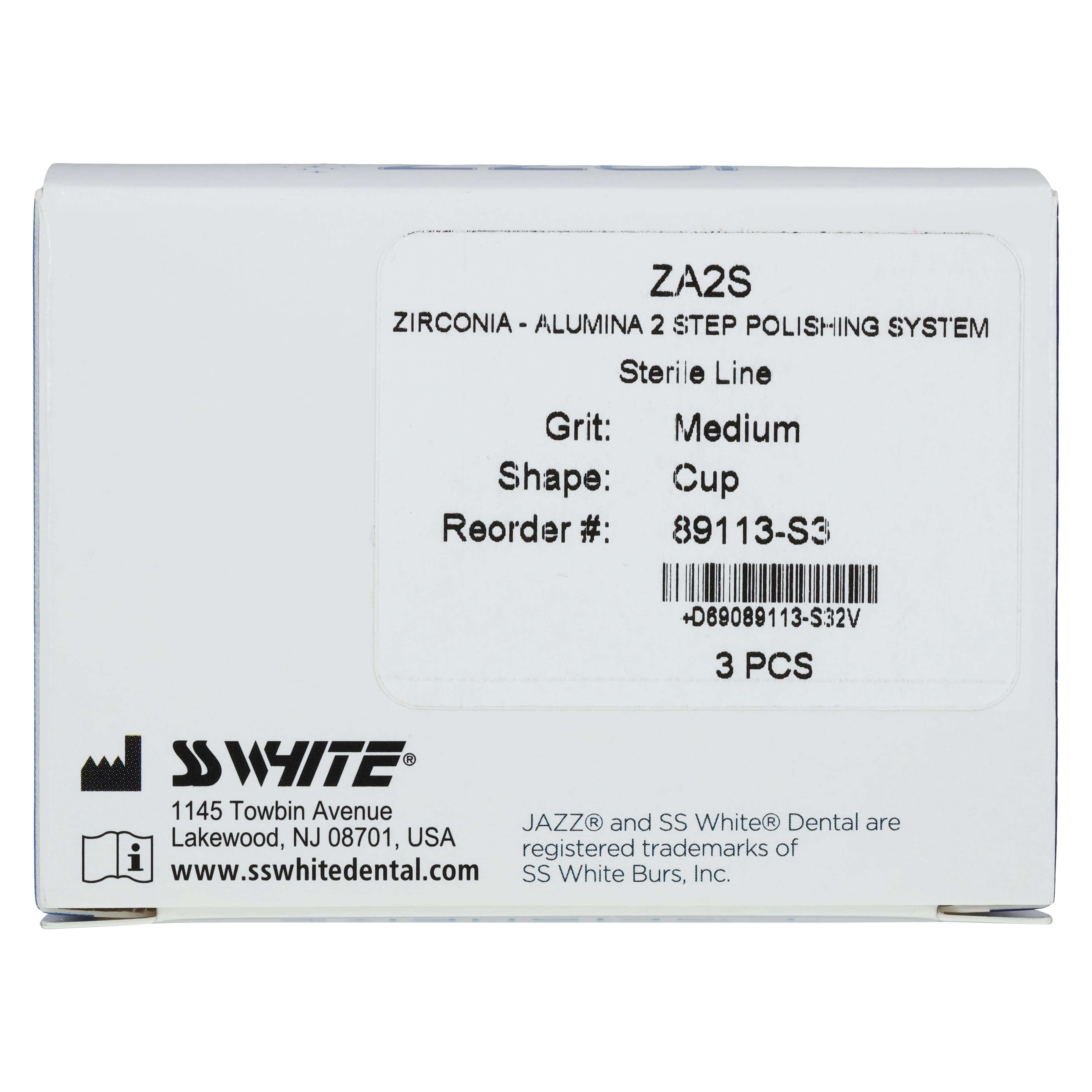 Jazz ZA2S Zirconia-Alumina 2-Step Universal Polishing System, Medium, RA Shank, Cup, Sterile, 3/Pkg, 89113-S3 thumbnail 5