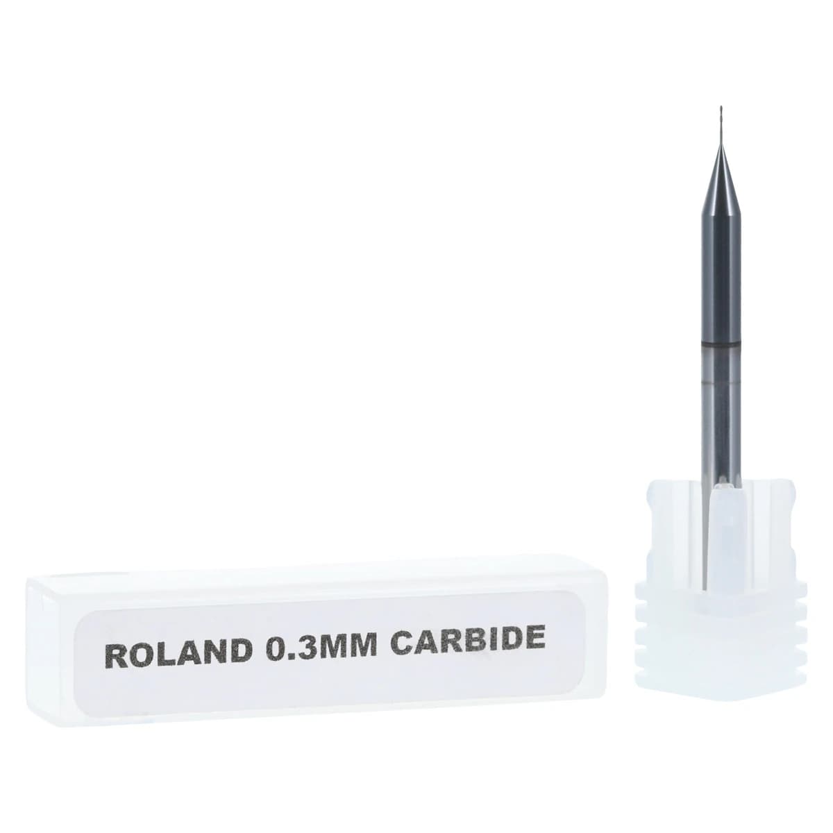 SS White DuraDi Diamond Coated CAD/CAM Carbide Bur, 0.3mm Head Diameter, 4mm Shank, 2 Flute Ball End, Roland Compatible, 1/Ea - DuraDi Diamond Coated CAD/CAM Carbide Bur .3mm - Image 1