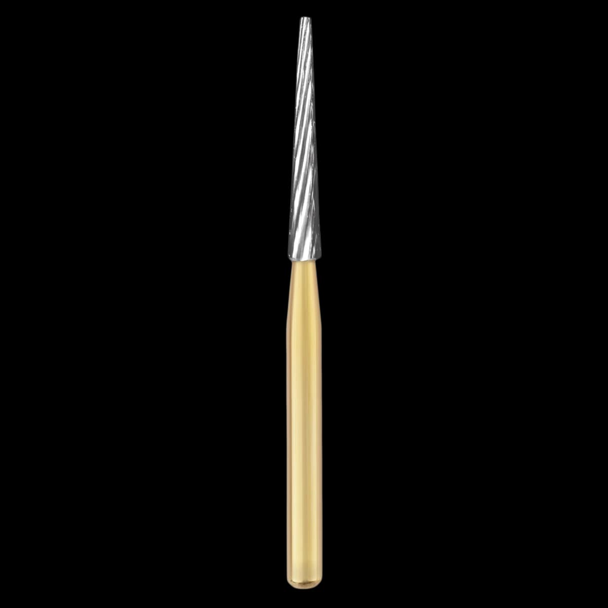 SS White #7204 Trimming & Finishing Carbide Burs, 12-Blade, Cone, Friction Grip (FG), 5/Pk, 15204-5 - Cone Trimming and Finishing 12 Blade FG Carbide Burs - Image 1