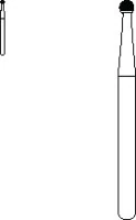 SS White Standard Operative Carbide Bur, HP, Round, #3, 1.2 mm Head Diameter, 10/Pk, 14829 - Standard Operative Carbide Burs, HP, Round, # 3, 10/Pk, 14829 - Image 1