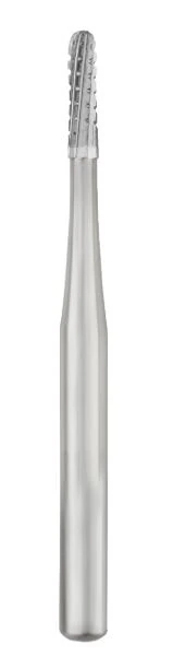 SS White HP #1556 Straight Dome Round End Crosscut Carbide Bur, 0.8 mm Head Diameter, 3.5 mm Head Length, 10/Pk - 1556 Bur Carbide Sterile HP Pack of 10 - Image 1