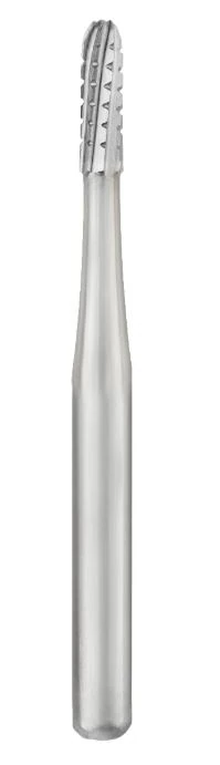 SS White FG #1558 Short Shank Straight Round End Crosscut Fissure Carbide Bur, 100/Pack - Burs Carbide 100/Pk FG 1558S - Image 1