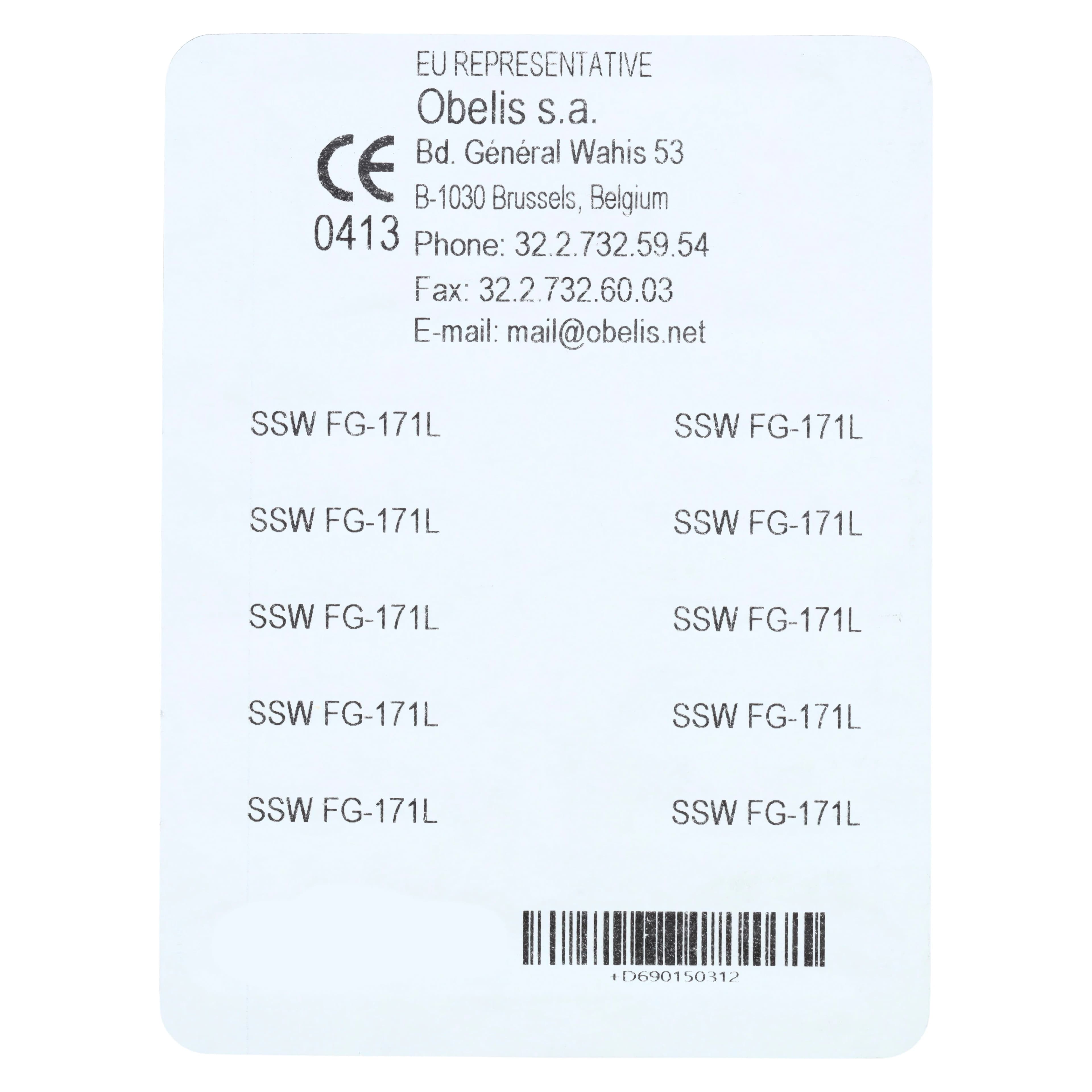 SS White Standard Operatory Carbide Bur, FG, Long Taper Flat End Fissure, #171L, 1.2 mm Head Diameter, 10/Pk thumbnail 5