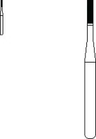 SS White Standard Operative Carbide Bur, FG, Straight Fissure Flat End Crosscut, #556, 0.8 mm Head Diameter, 3.5 mm Head Length, 100/Pk, 13556 - Standard Operative Carbide Burs, FG, Straight Cross Cut Fissure, # 556, 100/Pk, 13556 - Image 1
