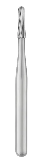 SS White FG #1171 Tapered Fissure Round End Carbide Bur, Friction Grip, 1.2 mm Head Diameter, 3.8 mm Head Length, 100/Pk - 1171 FG Carbide Pack of 100 - Image 1