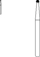 SS White Standard Operative Carbide Burs, RA (Right Angle Latch), Round #2, 1.0 mm Head, 100/Pk, 13802 - Standard Operative Carbide Burs, RA, Round, # 2, 100/Pk, 13802 - Image 1