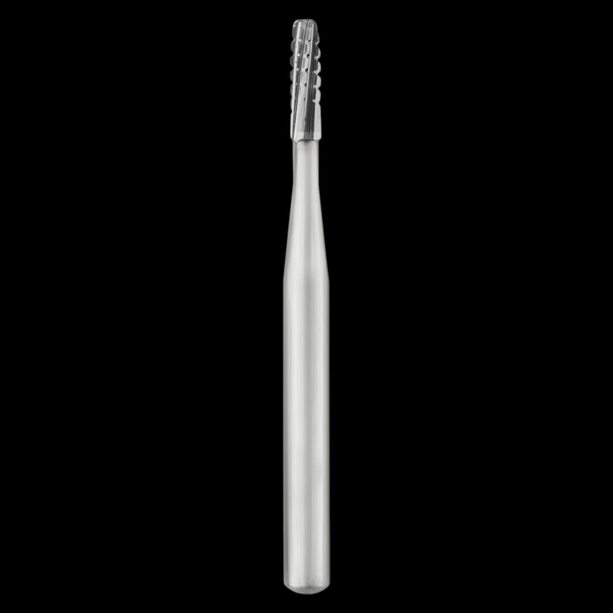 SS White Standard Operative Carbide Bur, FG, Straight Round End Cross Cut Fissure, #1557, 1.0 mm Head Diameter, 3.8 mm Head Length, 10/Pk, 15021 - Standard Operative Carbide Burs, FG, Straight Round End Cross Cut Fissure, # 1557, 10/Pk, 15021 - Image 1
