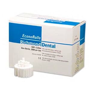 Richmond Dental Econo Cotton Rolls, Medium, 1.5" x 3/8", Non-Sterile, 2000/Box, #216206 thumbnail 7