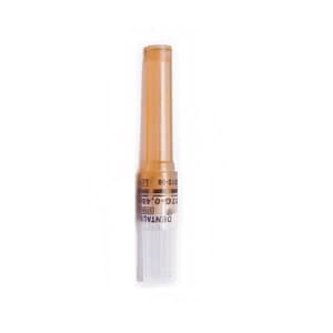 Quala 27GA Short Plastic Hub Dental Needles, 25mm (1"), Orange Hub, Box of 100, DP47827 - 27GA Short Plastic Hub Needles 25mm (100) - Image 1