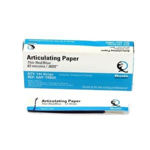 Crosstex Articulating Paper, Thin Blue, 0.0028" (71 Microns), 12 Sheets/Book, 12 Books/Box, 144 Sheets/Box thumbnail 6