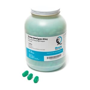 Quala Dispersed Phase High Copper Amalgam Capsules, 1 Spill, 400 mg, Green, Fast Set, 50/Pk, Q055022 thumbnail 2