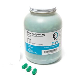 Quala Dispersed Phase High Copper Amalgam Capsules, 2 Spill, 600 mg, Blue, Fast Set, 50/Pk, Q055026 thumbnail 2