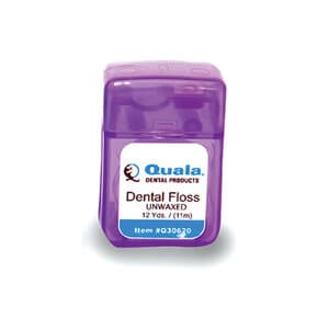 Quala Patient Floss, Unwaxed, 12 yd, Case of 72 - QUALA FLOSS PATIENT SIZE UNWAXED 12YD CS/72 - Image 1