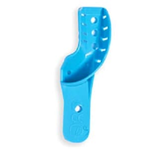 Quala Disposable Impression Trays, #7 Quadrant Upper Left/Lower Right, Non-Perforated, Blue Plastic, 12/Bg, QIT7QDULLR-NP thumbnail 2