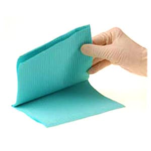 Crosstex Professional Regular Patient Towels, 3-Ply Tissue, 19" x 13", Blue, 500/Case, WTXBL thumbnail 6