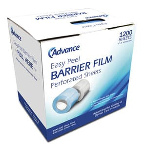 Advance™ 4" x 6" Universal Barrier Cover Film, Blue, Roll of 1200 - ADVANCE 4X6 BARRIER COVER FILM BLUE BOX 1200 - Image 1