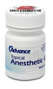 Advance Topical Anesthetic Gel, Strawberry Flavor, 1 oz Jar - ADVANCE STRAWBERRY TOPICAL GEL 1OZ JAR - Image 1