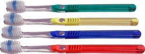 Advance™ Clear Grip with Indicator Compact Adult Toothbrush, Straight, 38 Tuft, Assorted Colors, Pack of 72 - CLEAR GRIP W/ INDICATOR TB ADULT CLASSIC BX/72 - Image 1