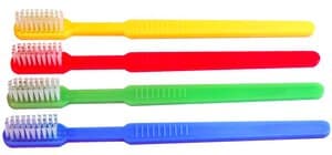 Advance Pre-Pasted Toothbrushes, 39 Tuft, Assorted Colors, Box of 100 - ADVANCE PRE-PASTED BX100 TOOTHBRUSHES 4 COLOR - Image 1