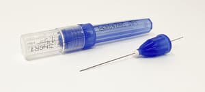 Advance Plastic Hub Dental Needles, 30 Gauge, Short, Blue, 100/Box - ADVANCE PLASTIC HUB NEEDLES 30ga SHORT BLUE - Image 1