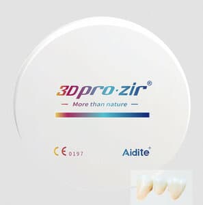 Aidite 3D Pro Zir Multilayer Zirconia Disc, Shade A3.5, 98 x 16mm, 1/Pk thumbnail 2