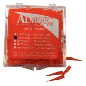 Uni-Wedge Matrix Wedges, Plastic, Regular, Orange, Refill 250/Box, 93852 thumbnail 4