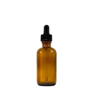 Amber Glass Dropper Bottle, 2 oz, Each - BROWN GLASS DROPPER BOTTLE AMBER 2 OZ EA - Image 1