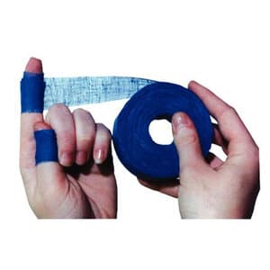 Safety Finger Tape, Blue, Self-Adhering, 1" x 90 ft Roll thumbnail 4