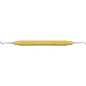 Sickle Scaler, #204S, Posterior, Double-Ended, EagleLite Resin Handle, 3/8", Yellow, AES204SX, 1/Pk thumbnail 6