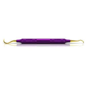 American Eagle XP Sickle Scaler U15/30, Double End, EagleLite Resin Handle, Purple, Titanium-Coated, Sharpen-Free, 1/Pkg thumbnail 4