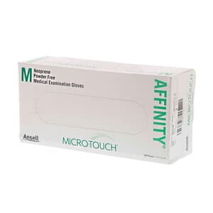 Micro-Touch® Affinity® Neoprene Exam Gloves, Powder-Free, Green, Medium, Box/100 - AFFINITY NEOPRENE GLOVES PF MEDIUM BX100 - Image 1