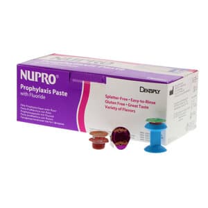 NUPRO® Prophy Paste, Coarse Grit, Adult Variety Pack with Fluoride, 200 Single-Dose Cups (50 each Cherry, Mint, Razzberry, Zinnamon), 638028 thumbnail 19